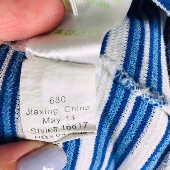 Lilly Pulitzer Blue & White Striped Halter Mini Dress - Picture 5 of 10